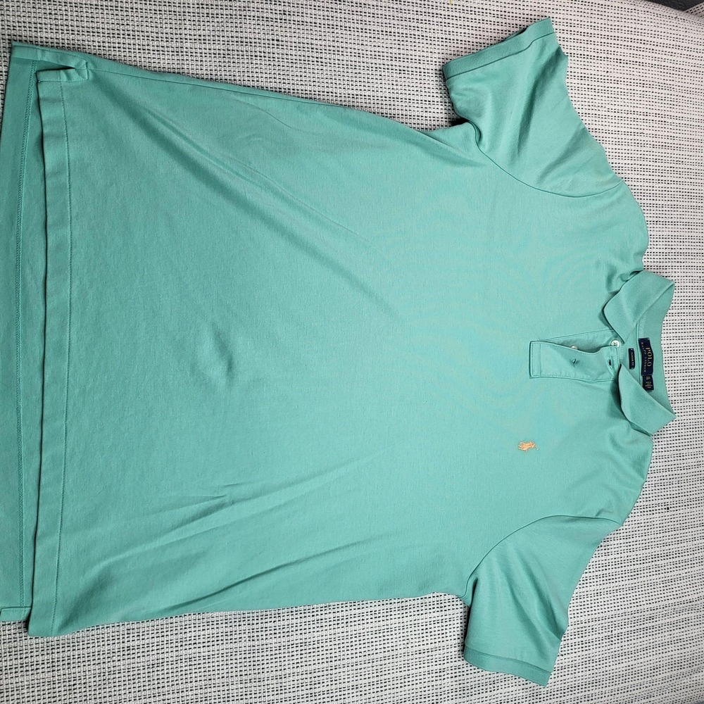 Polo Ralph Lauren Polo Shirt Mens XL Green Classic Fit Pony Logo Pique Casual
